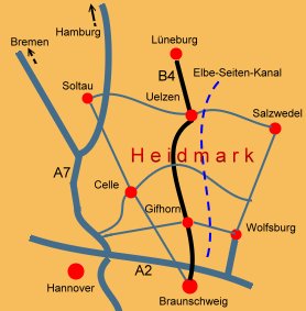 Landkarte Heidmark