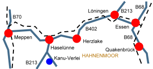 Karte Emsland